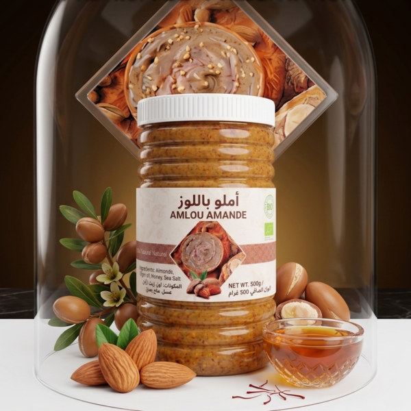 Amlou aux Amandes, Huile d'Argan et Miel